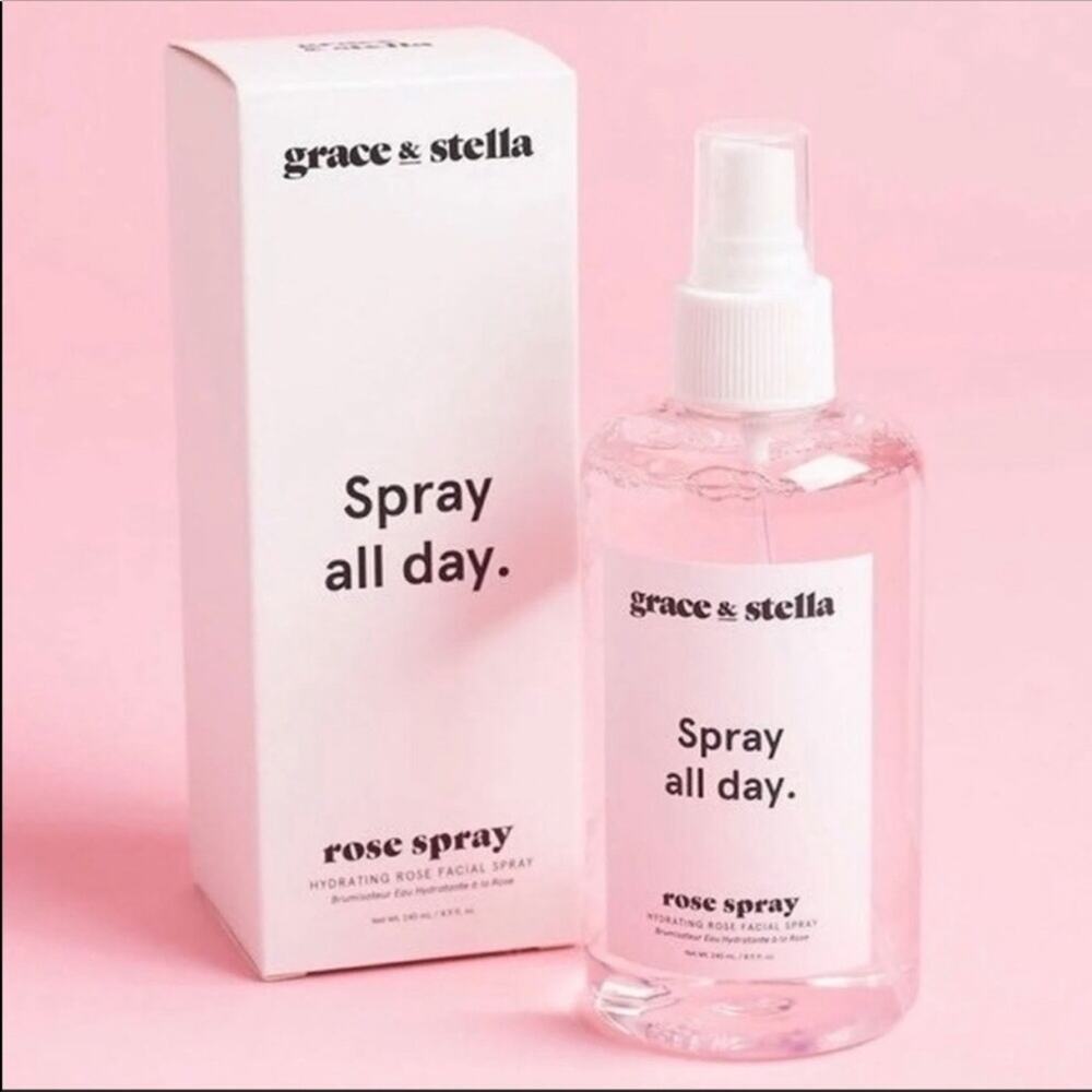 NEW Grace & Stella ROSE Spray All Day Fabfitfun Box Sealed NIB Skincare FFF